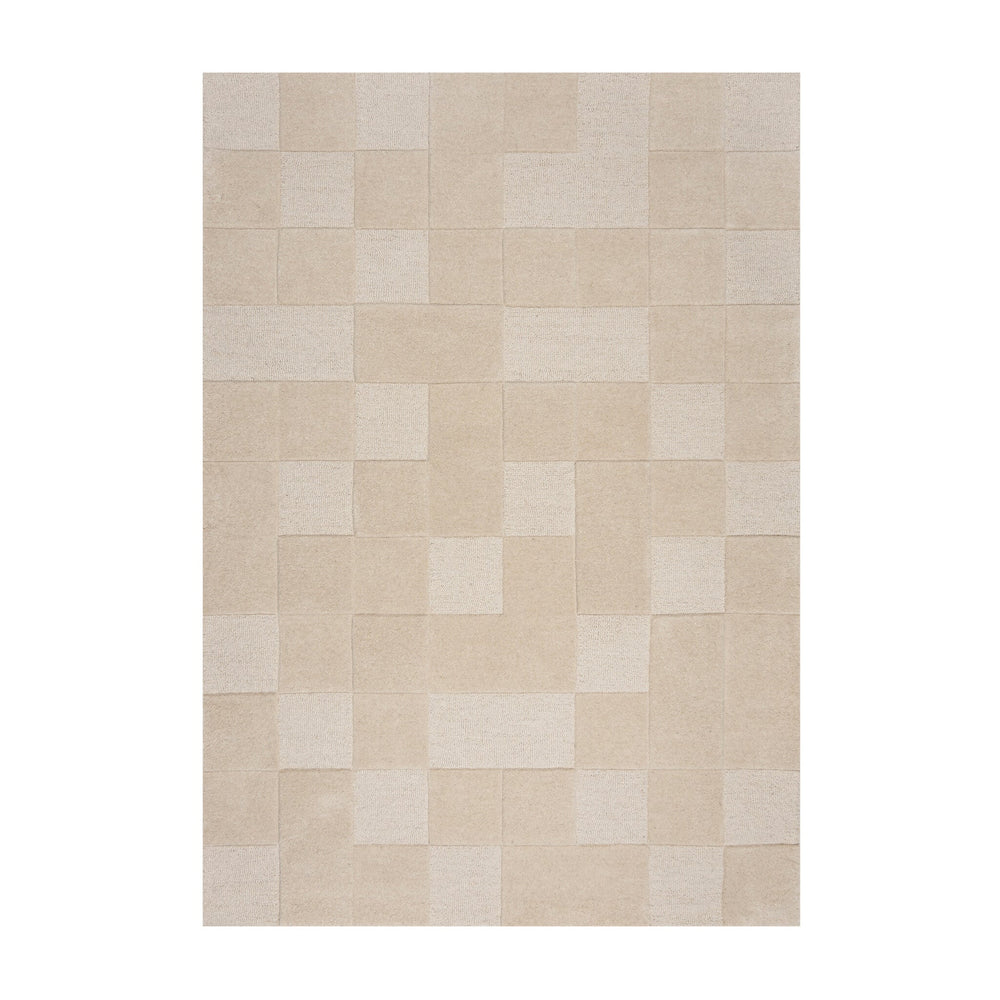 Modern floor rug - Mozo Checkerboard Beige