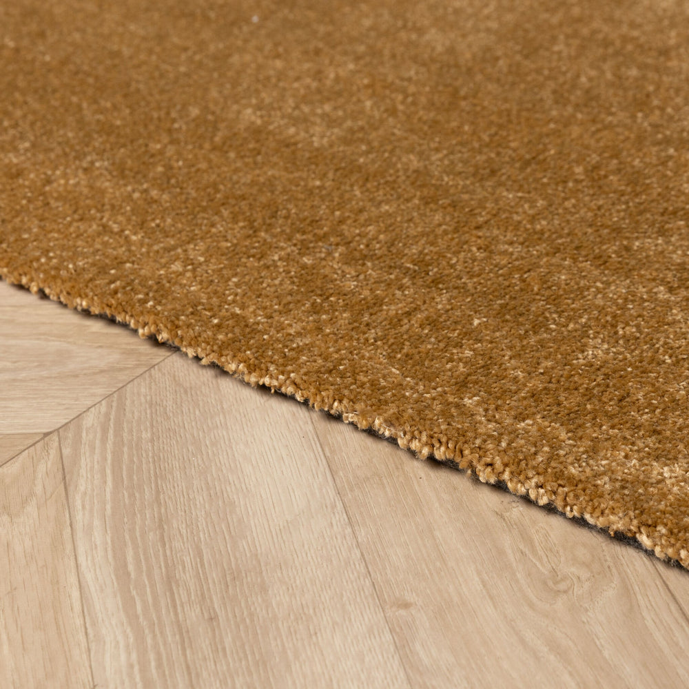 Round washable rug - Clean Gold