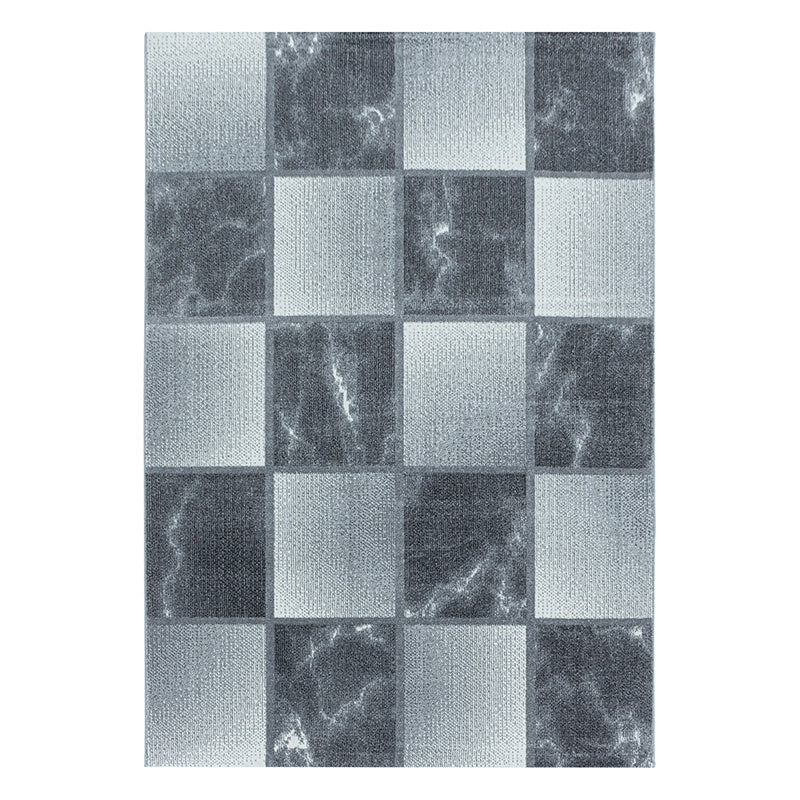 Modern floor rug - Optimism Box Silver/Grey