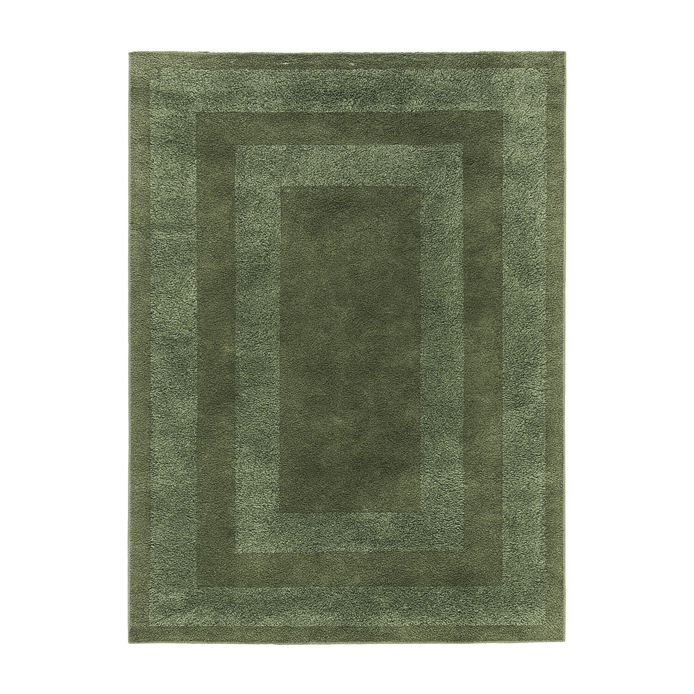 Scandinavian Rug - Lova Border Green