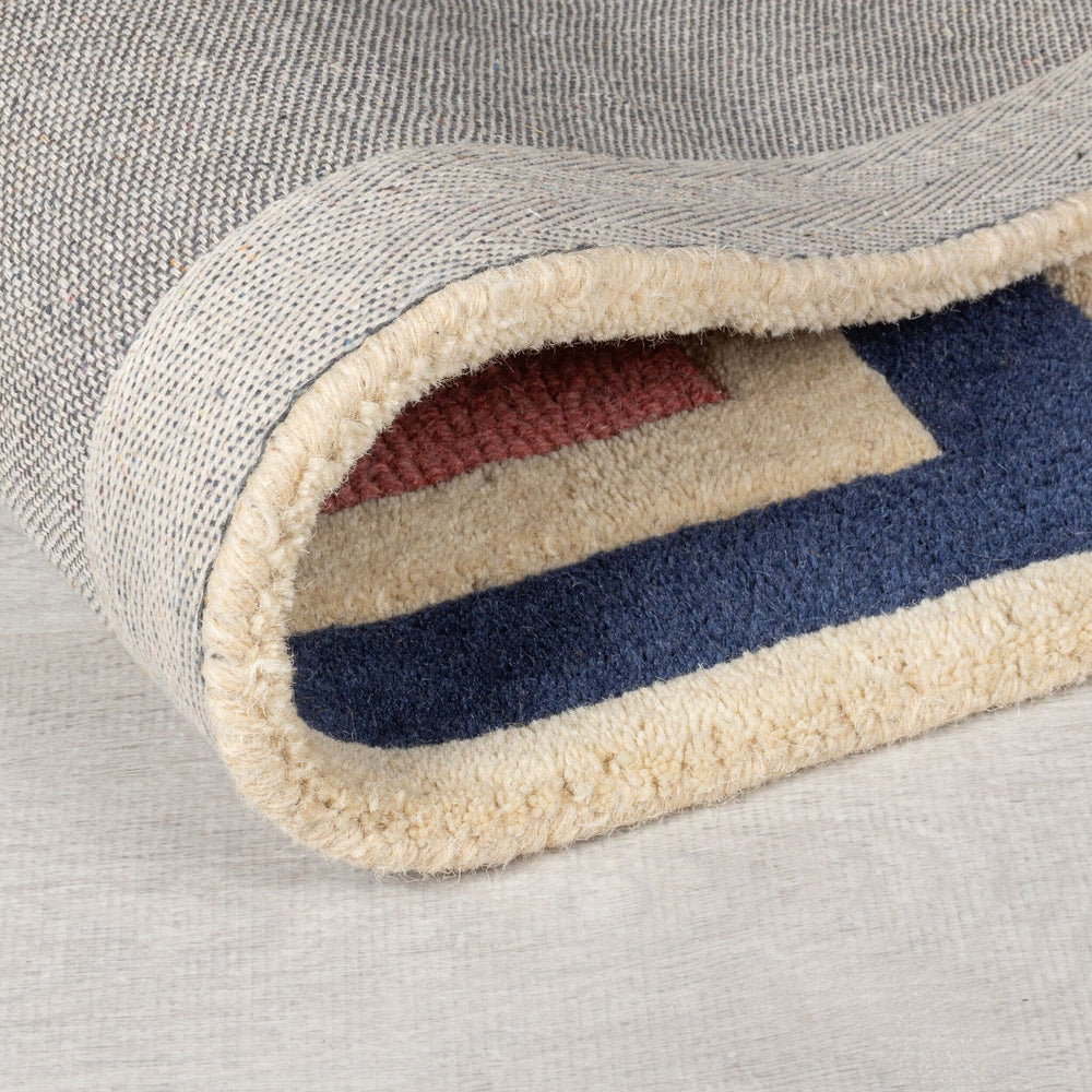 Retro Floor Rug - Ryano Blocks Multicolor