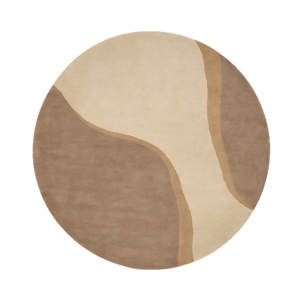 Round Wool Rug – Vienna Beige
