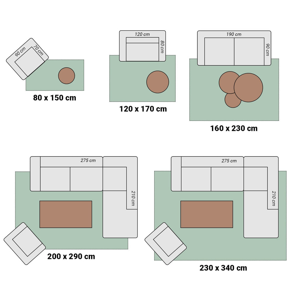 Vintage floor rug - Armand Grey/Blue