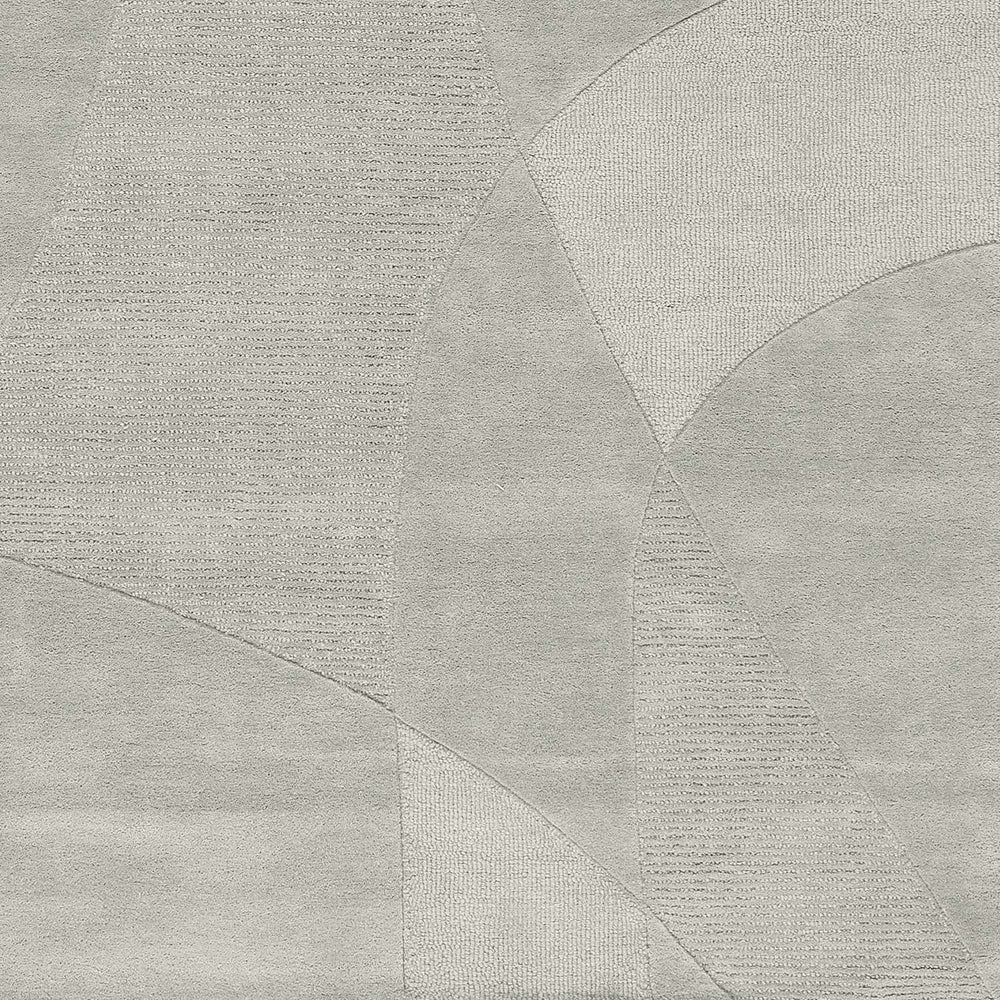 Modern wool floor rug - Fusion Light grey 350