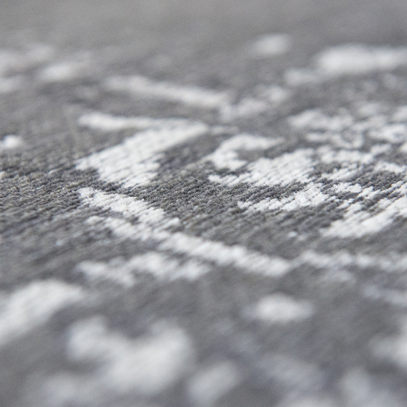 Vintage Floor Rug - Fading World Medallion Grey 9148