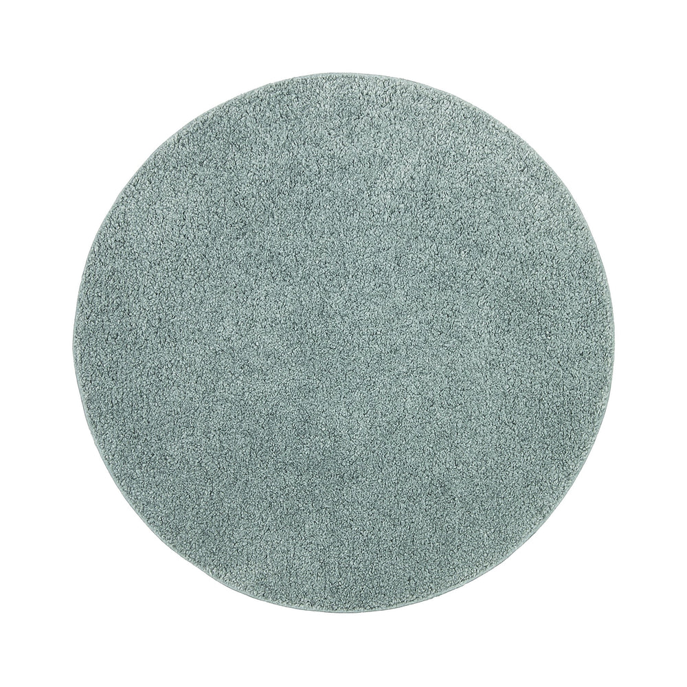 Round High-Pile Rug – Wish Blue/Green