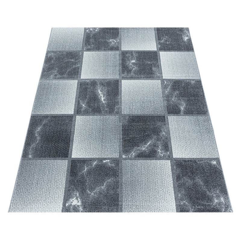Modern floor rug - Optimism Box Silver/Grey