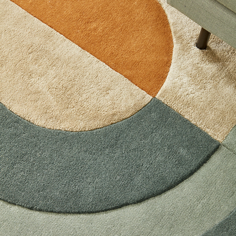 Organic floor rug - Fano Girare Green