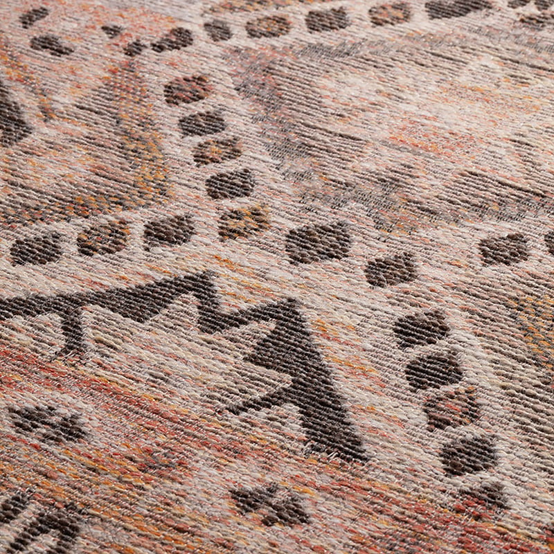 Wool Patchwork Floor Rug - Olympus 1000 Terra