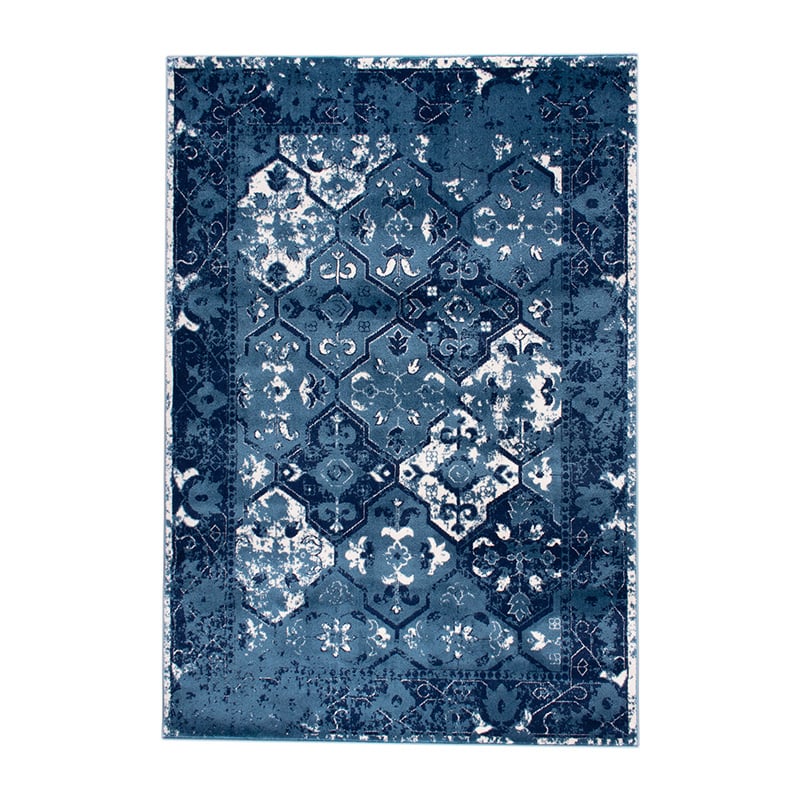Vintage Rug - Deep Tile Blue