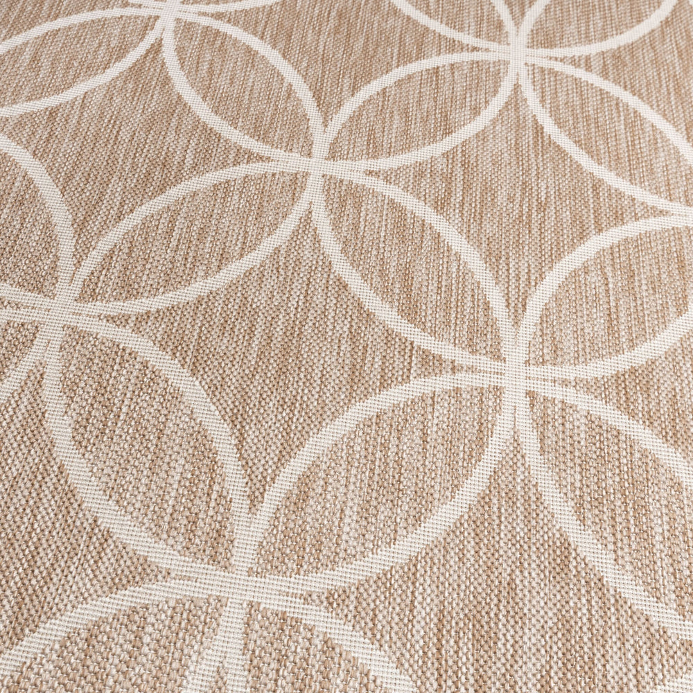 Geometric Outdoor Rug – Faro Ripple Beige