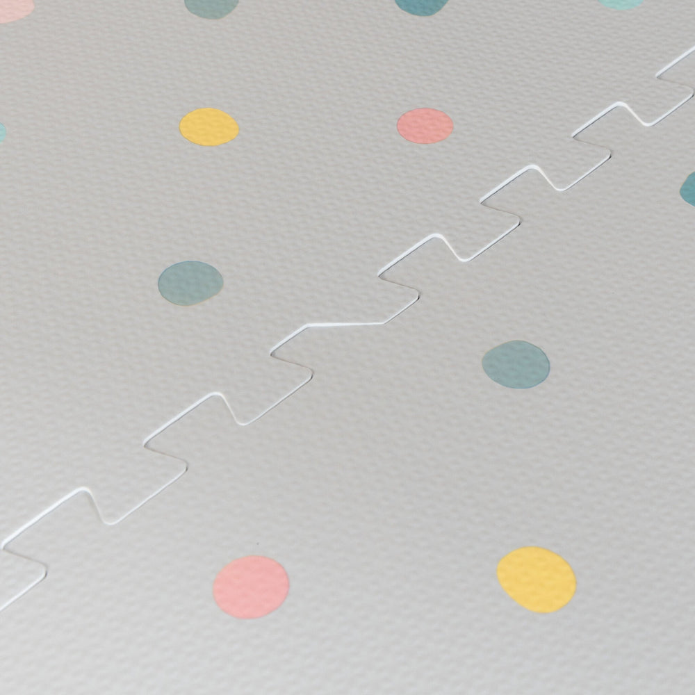 Foam Puzzle Mat - Alfie XL Dots Light Grey