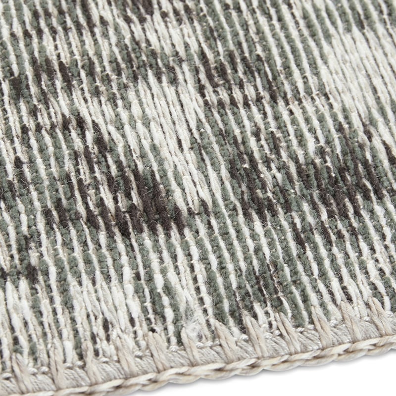 Vintage floor rug - Pleasure Green/Black Vertou