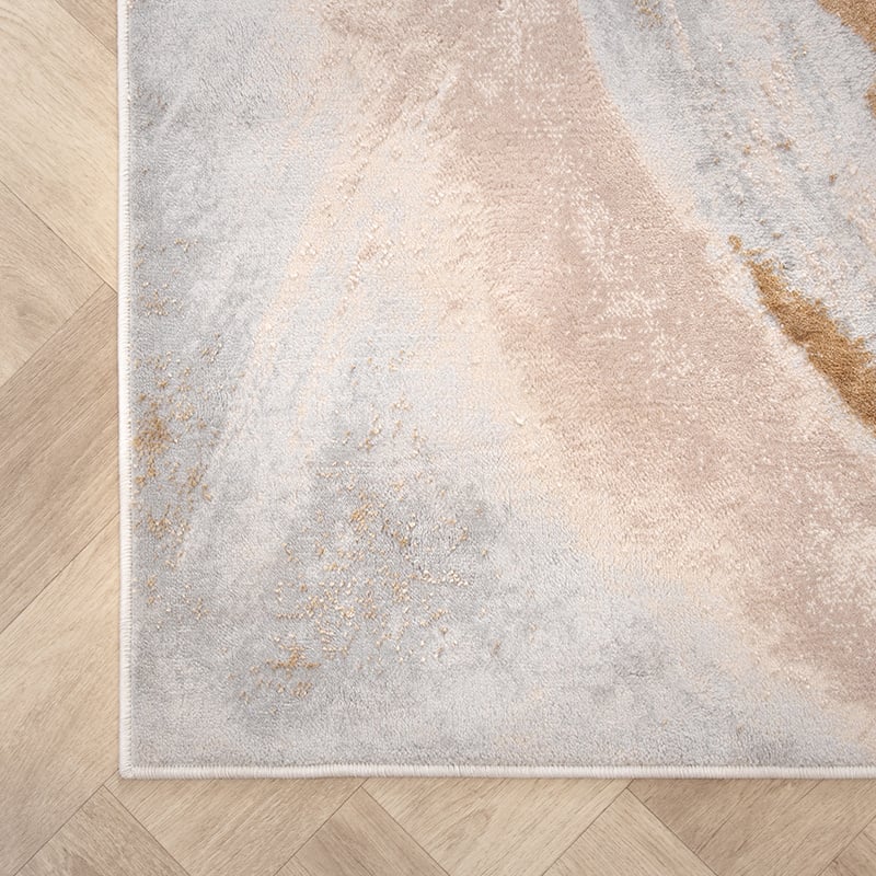 Marble Rug - Leonore Cotto Cream/Brown
