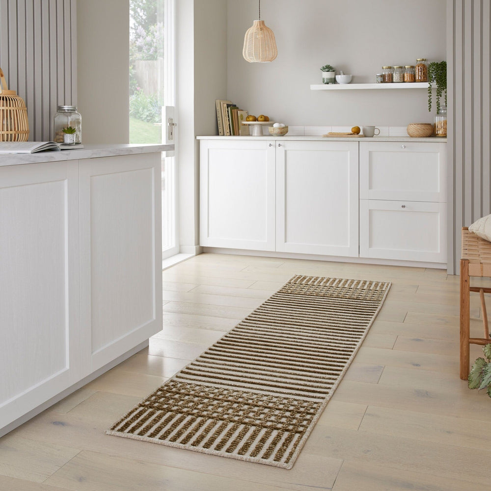 Washable Runner - Elto Stripe Green