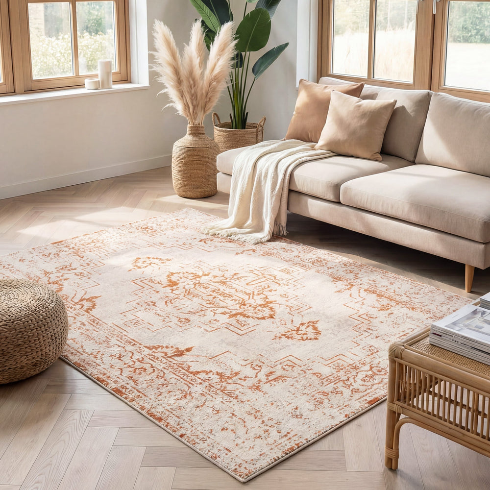 Vintage Rug - Spring Ethnic Cream/Terra