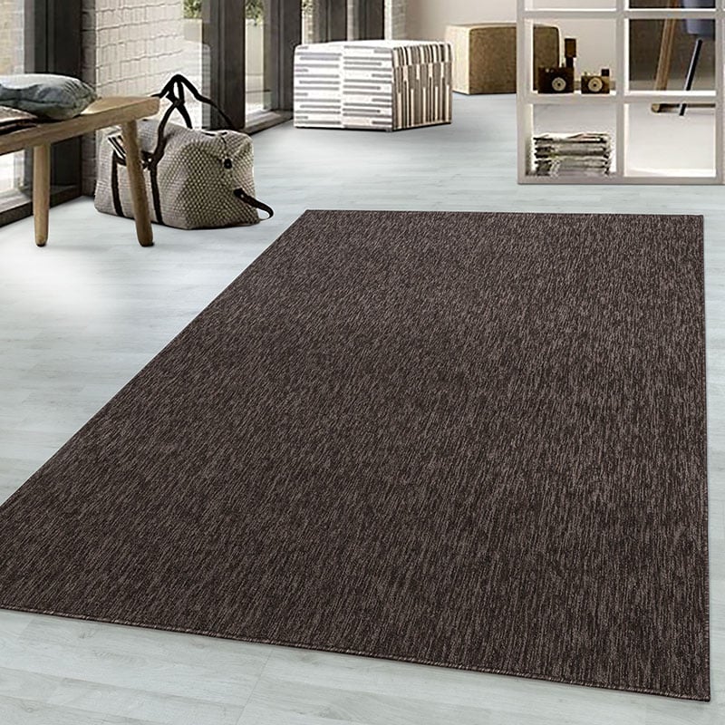 Low-pile floor rug - Nani Brown