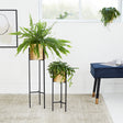 Metal planter on stand - Lily Gold 2/set
