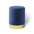 Velvet pouf - Belle Deluxe Royal blue