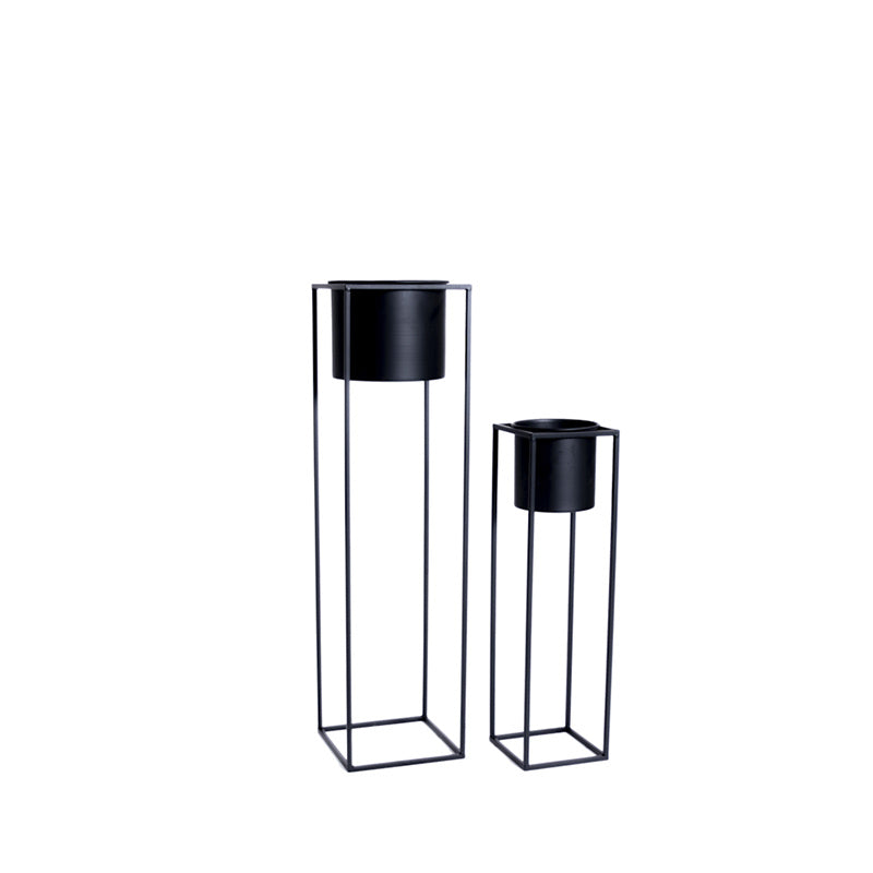 Planter - Violeta Black 2/set