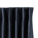 Velvet curtains - Dark grey - Hooks