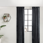 Velvet curtains - Dark grey - Hooks