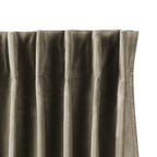 Velvet curtains - Light Taupe - Hooks