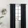 Velvet curtains - Dark Grey - Rings