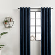 Velvet curtains - Dark Blue - Rings