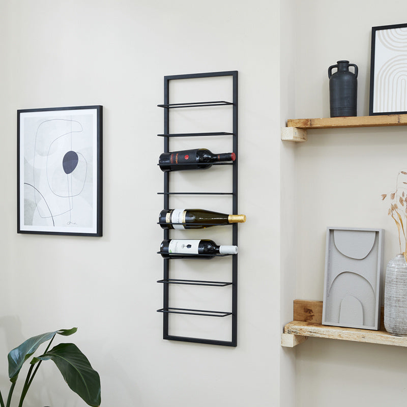 Vertical wine rack - LaVino Metal Black