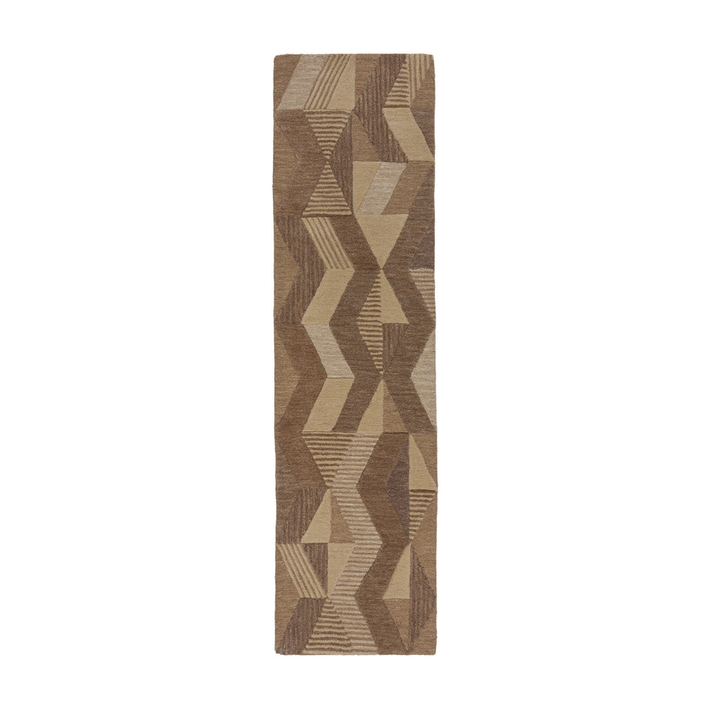 Abstract wool runner - Anko Beige