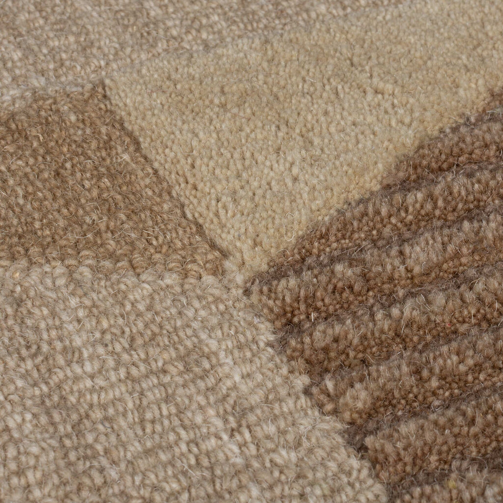 Abstract wool runner - Anko Beige