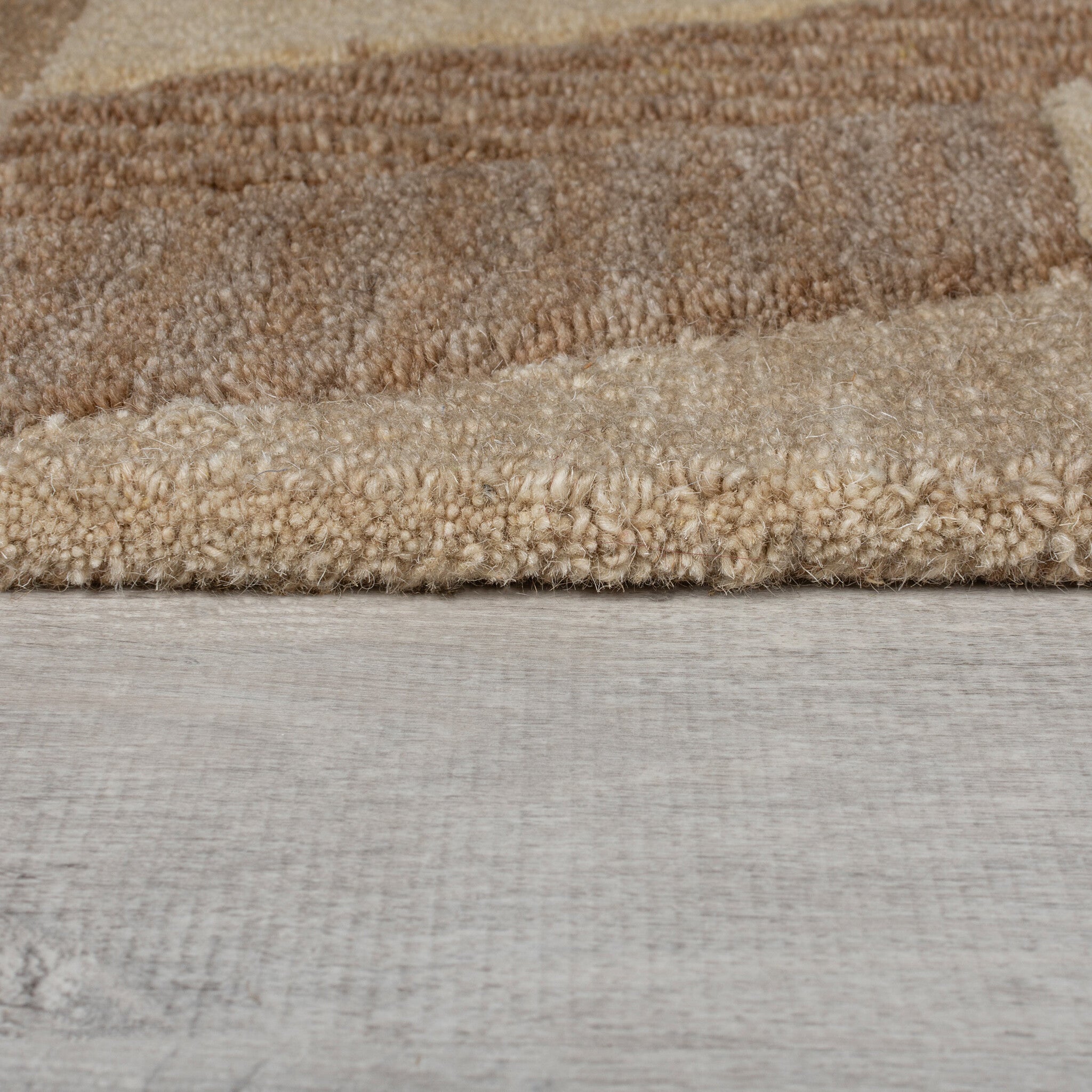 Abstract wool runner - Anko Beige