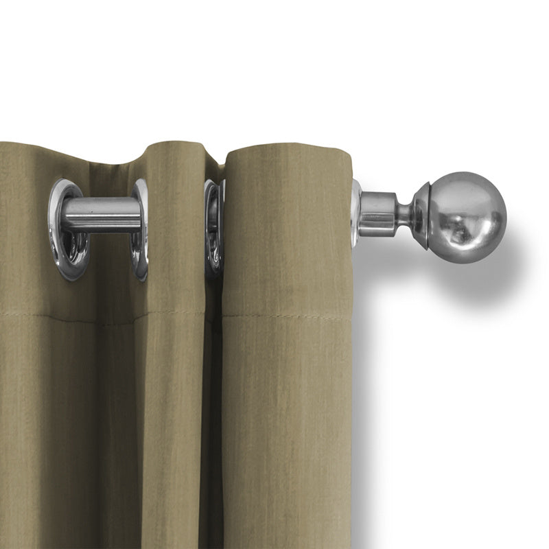 Luxury blackout curtains - Beige - Rings