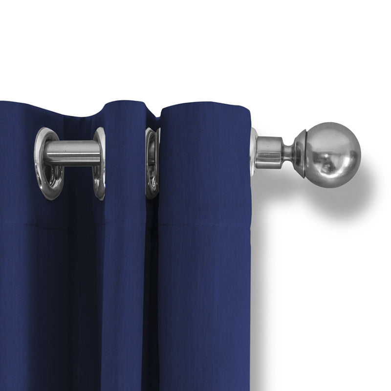 Luxury blackout curtains - Blue - Rings