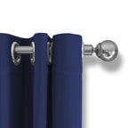 Luxury blackout curtains - Blue - Rings