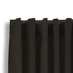 Luxury blackout curtains - Brown - Hooks