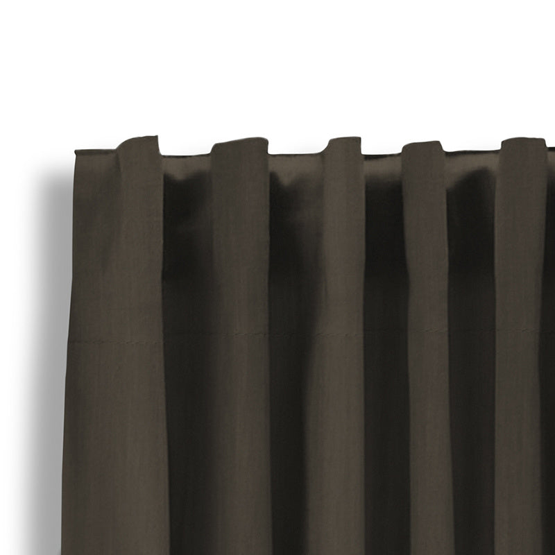 Luxury blackout curtains - Dark Taupe - Hooks
