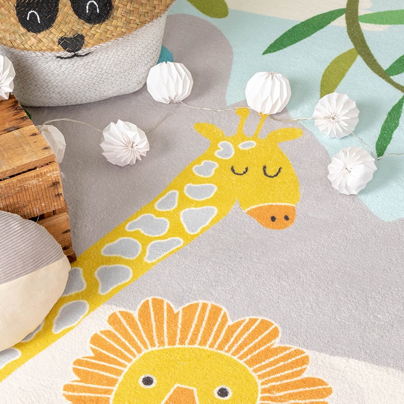 Kids Rug - Jungle Lion Multicolour