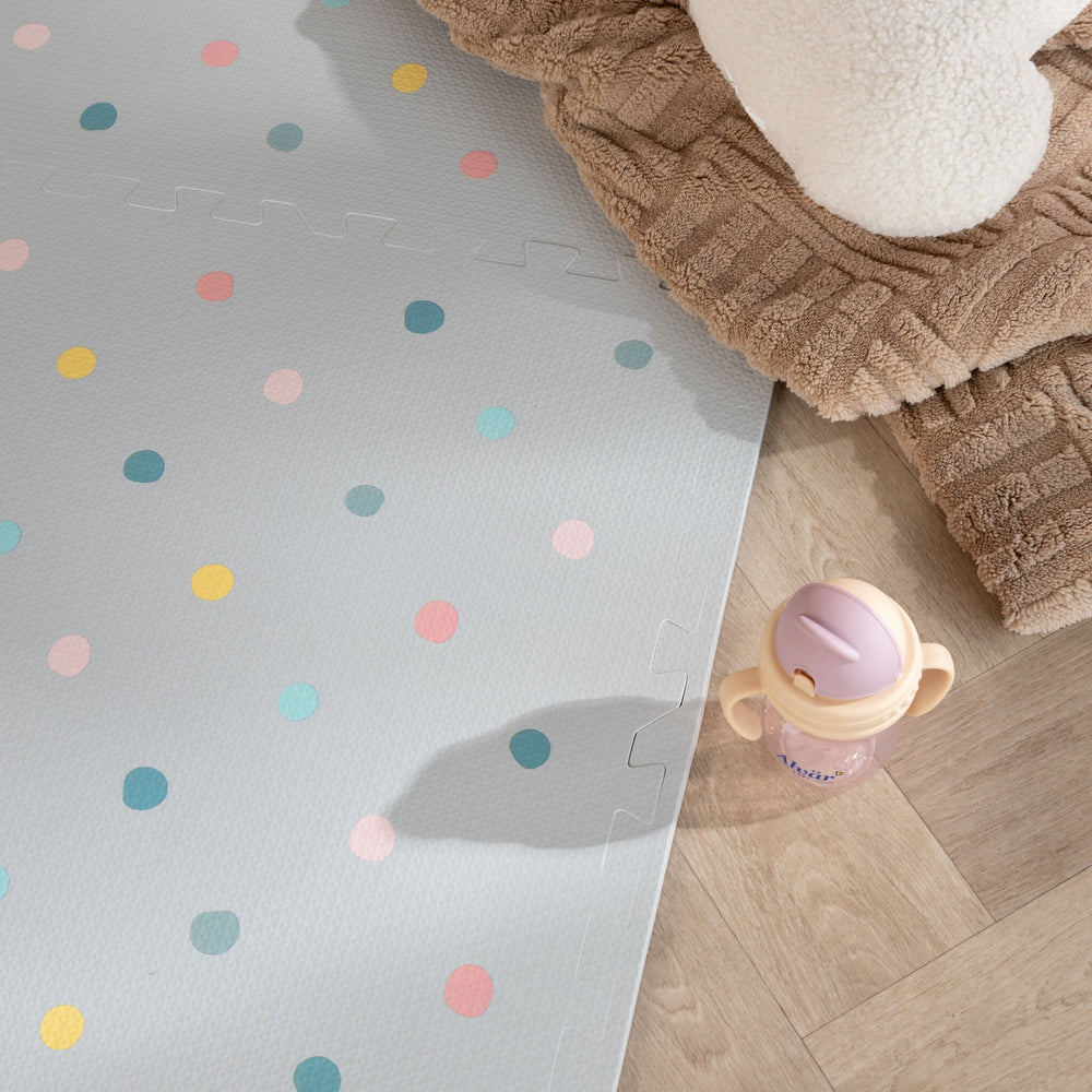 Foam Puzzle Mat - Alfie XL Dots Light Grey