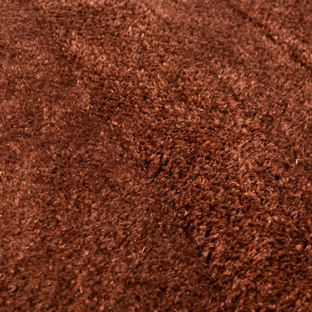 Scandinavian Rug - Lova Border Terracotta