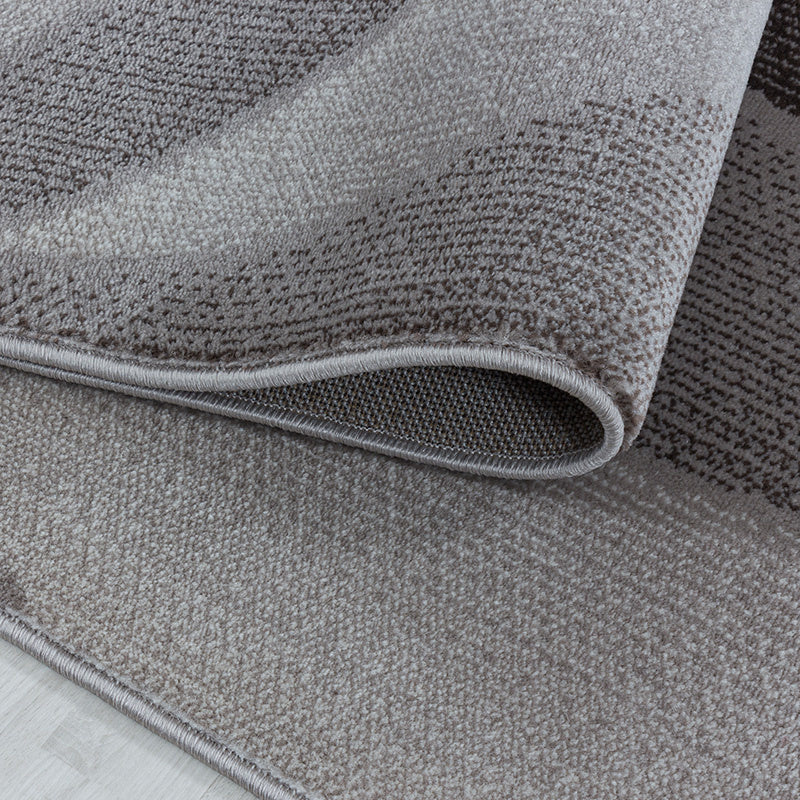 Modern floor rug - Streaky Waves Brown/Beige