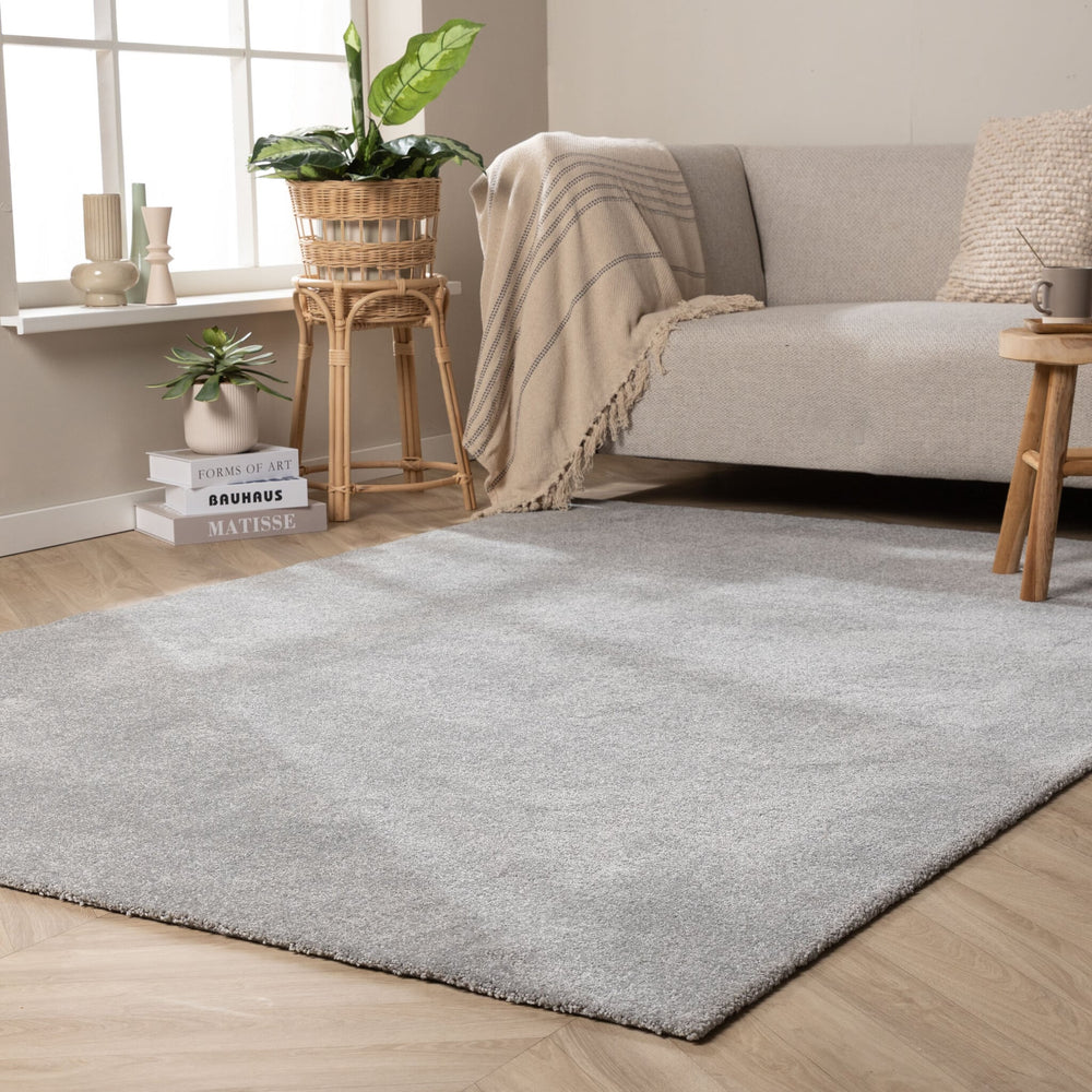 Washable Rug - Clean Light Grey