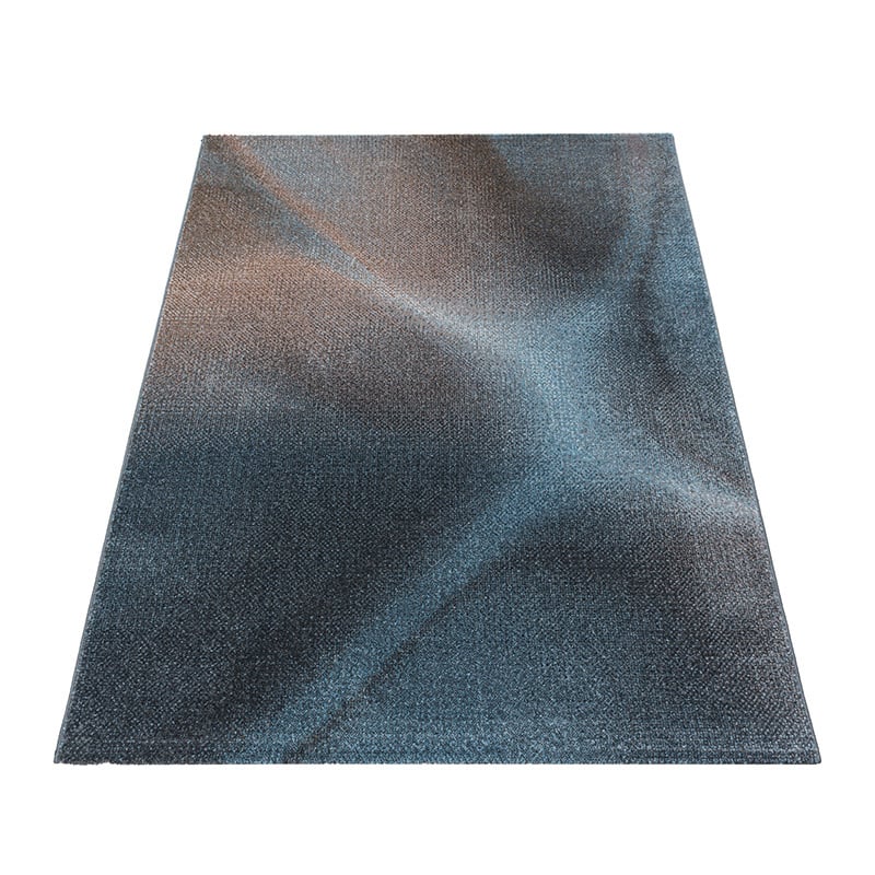 Retro Rug - Stencil Light Blue/Charcoal