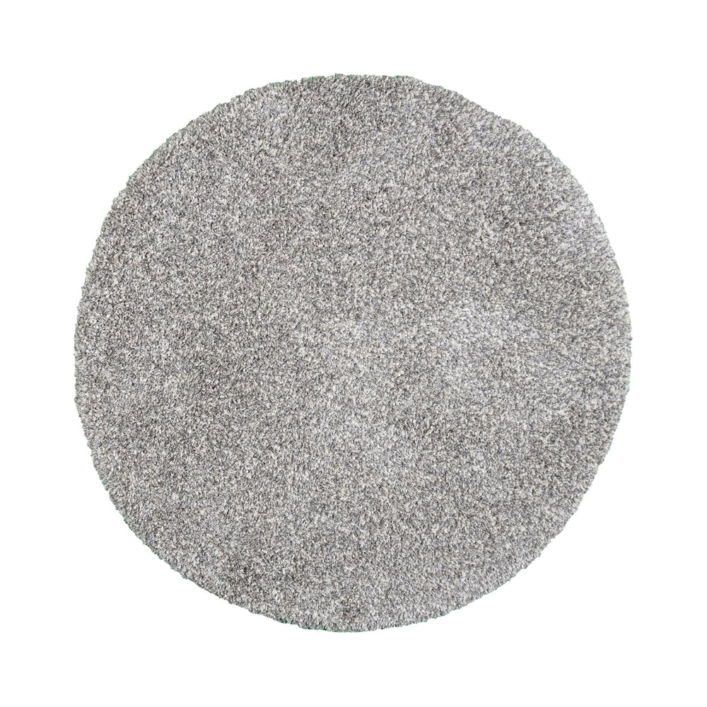 Round shaggy rug - Yves Light Grey