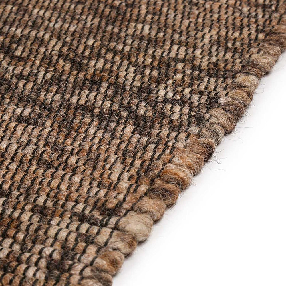 Wool floor rug - Bressano Brown 623