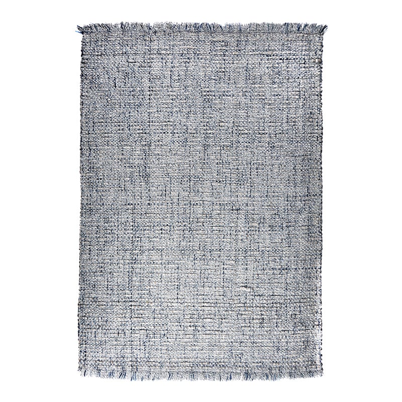 Wool Floor Rug - Trinette Blue/Cream