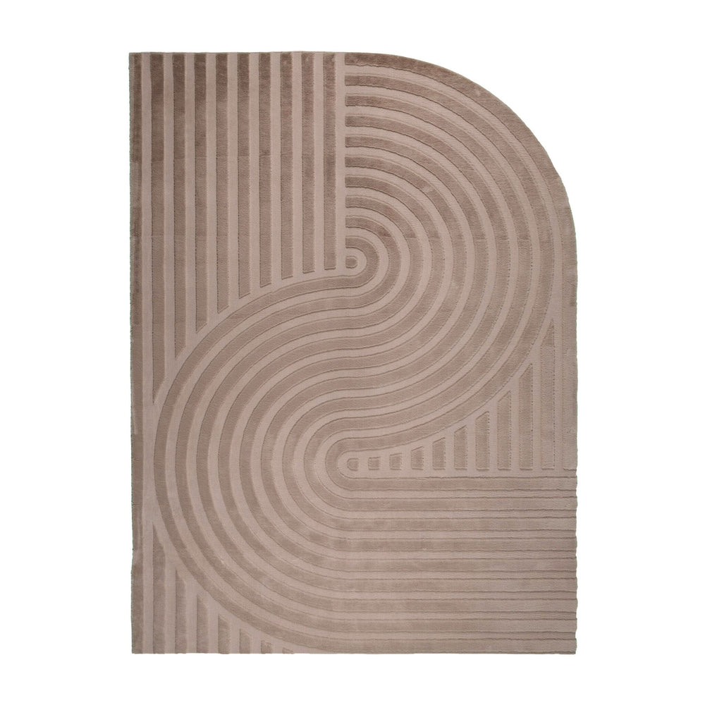 Irregular Rug - Flowy Wavy Taupe