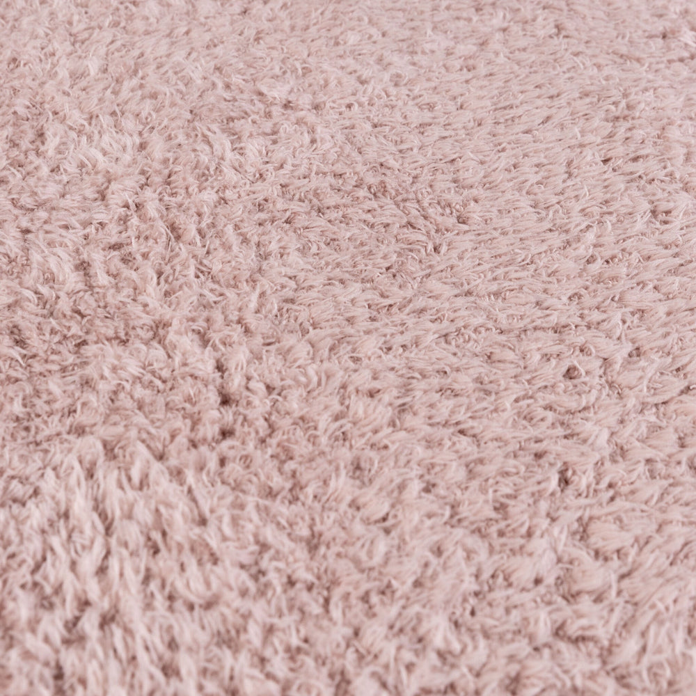 Soft round rug - Teddy Pink