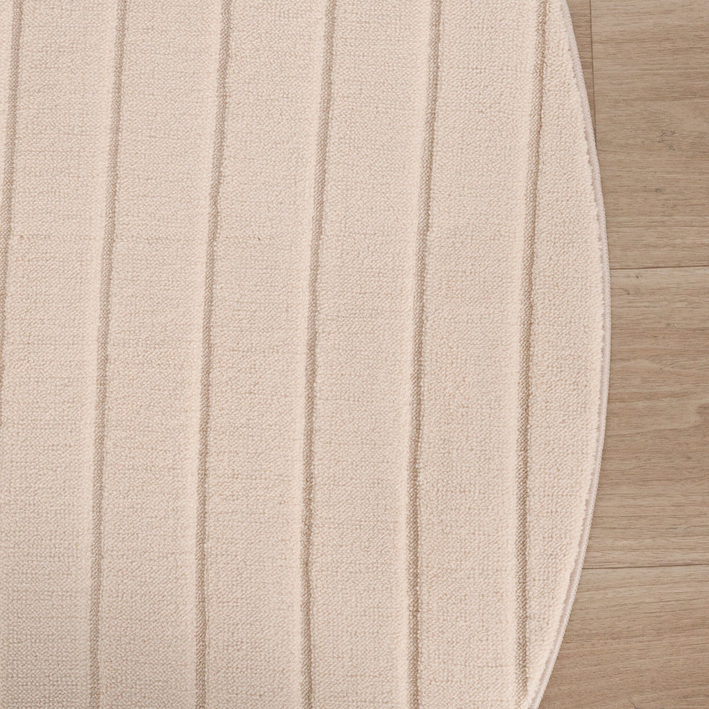 Round Scandinavian Rug - Charm Arches Beige